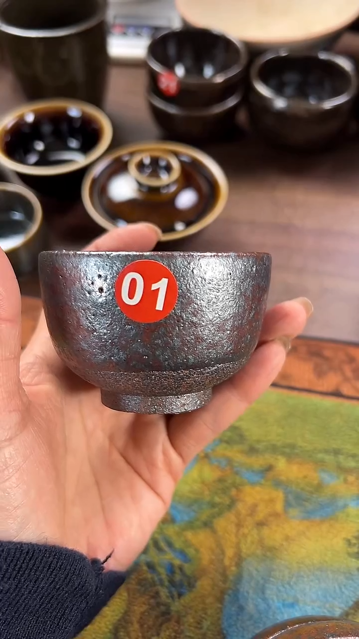 高温主人杯原矿釉煤窑烧制