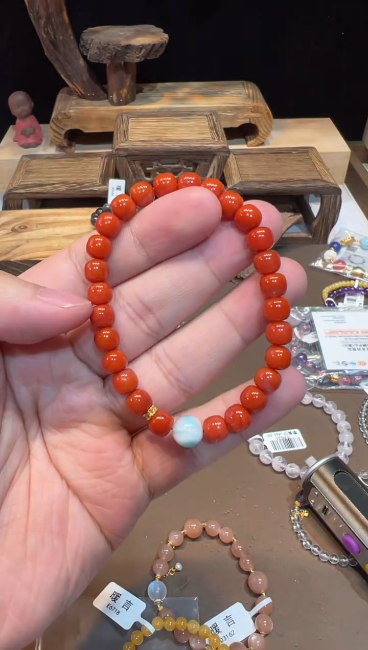 手饰玛瑙18K金镶嵌手饰@@9658