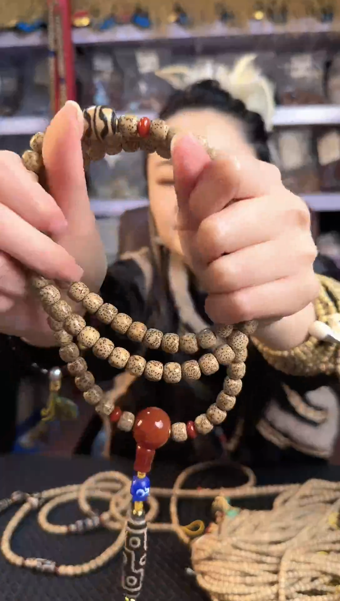 手串星月菩提凡*老陈籽绿幽灵108