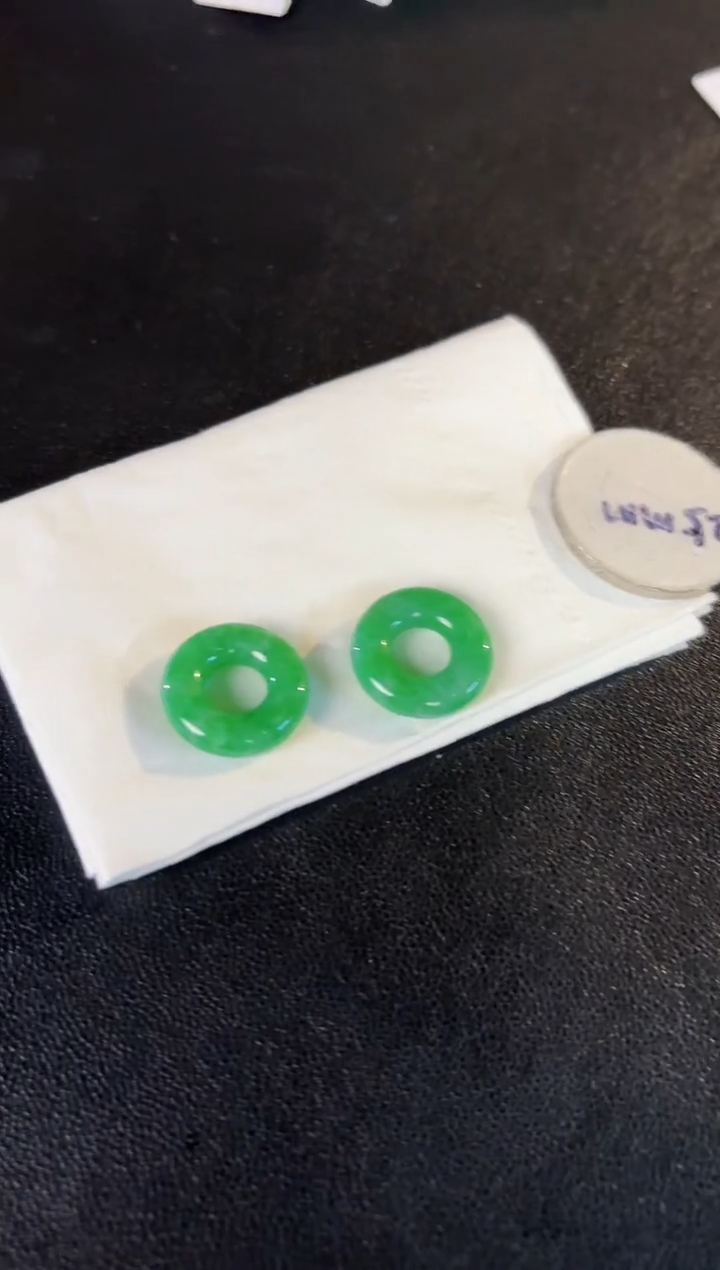 【闪购商品】翡翠耳饰未镶嵌含小耳包/支持复检一对