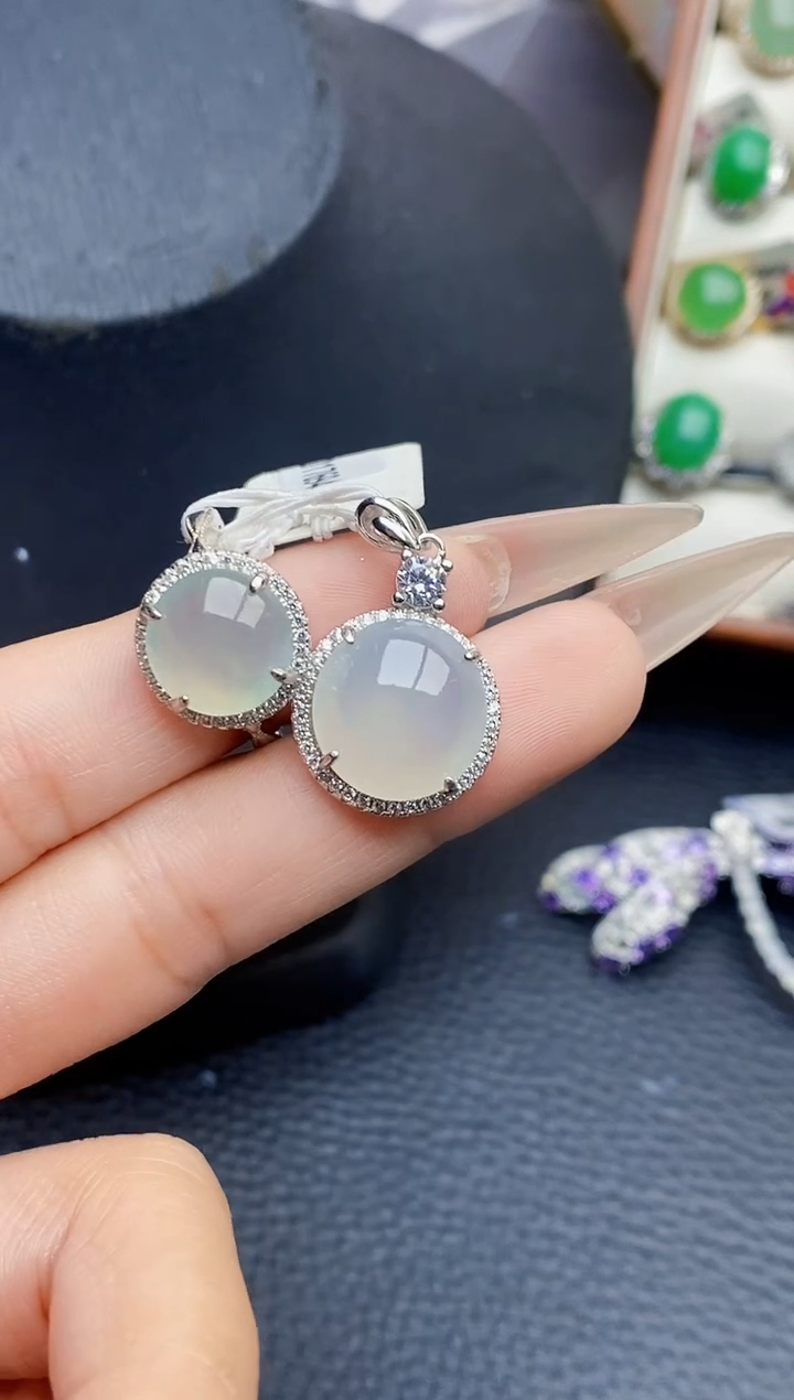 银S925镶嵌戒指翡翠2418