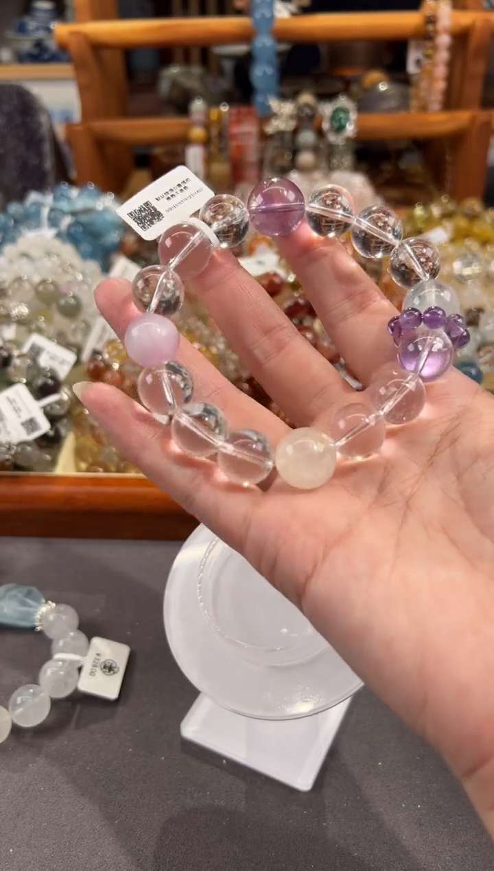 【闪购商品】水晶手链银S925镶嵌定制款 盐焗开心果
