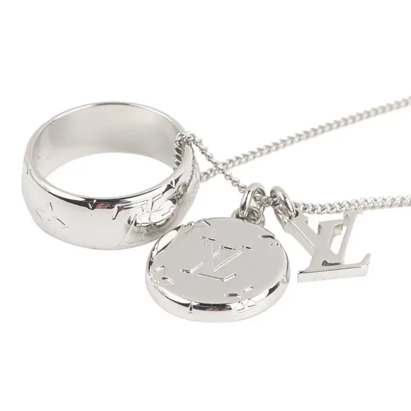 未使用 LouisVuitton/路易威登 花纹雕刻三合一项链  男女同款