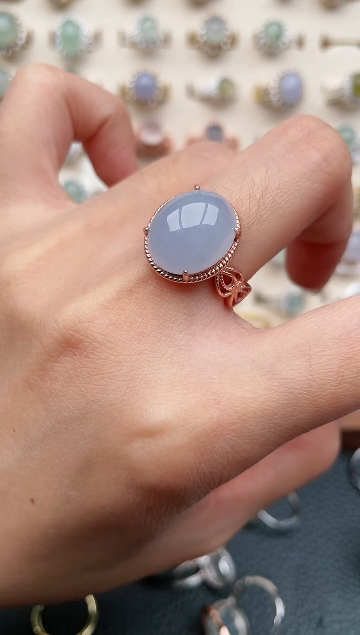 【闪购商品】翡翠戒指银S925镶嵌1111