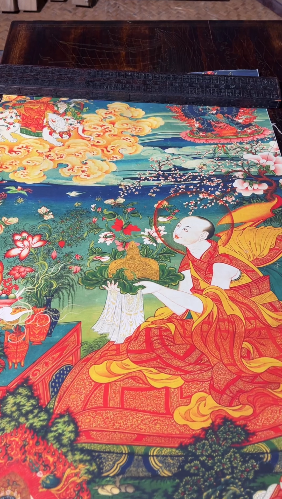 卷轴画卷轴画帅帅的唐卡