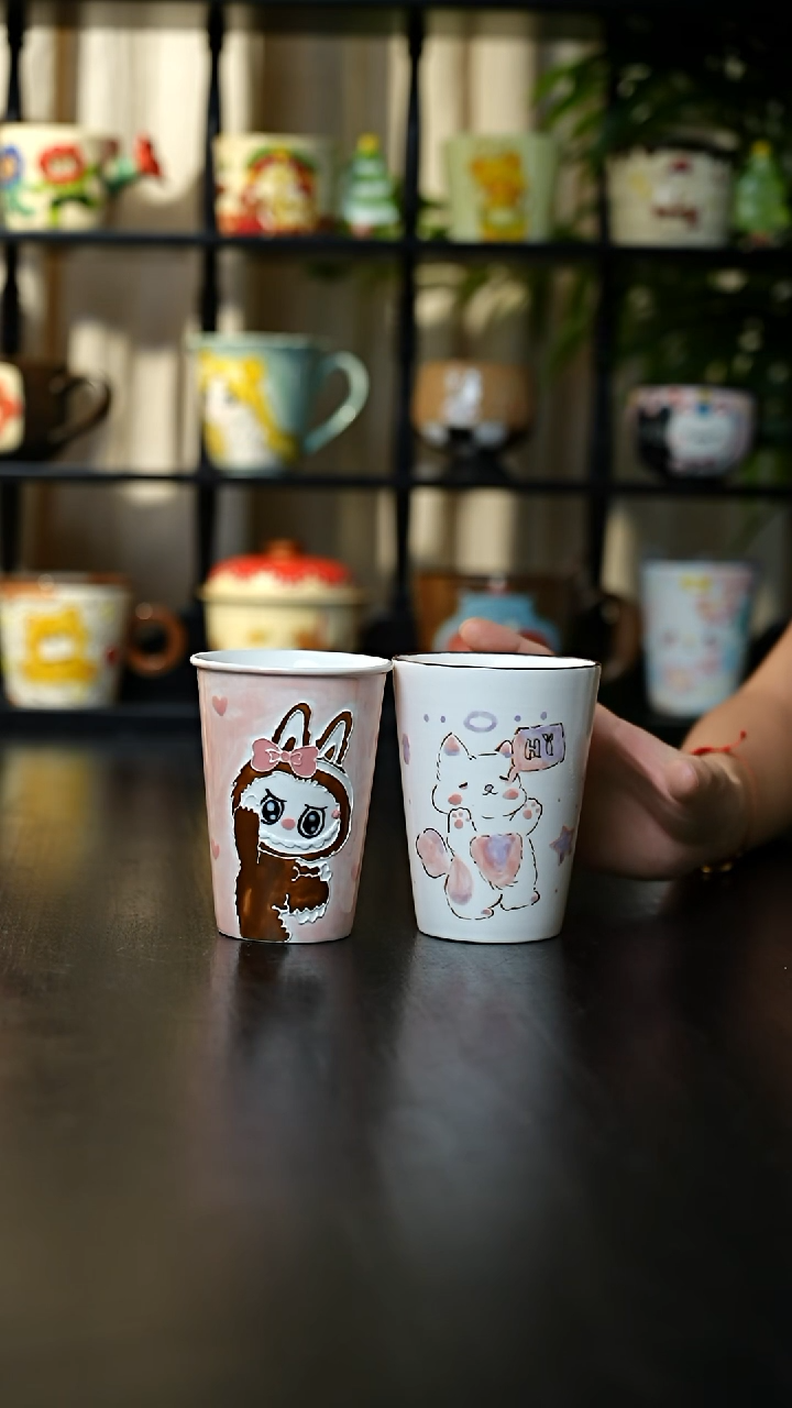 杯子卡通图案可乐杯