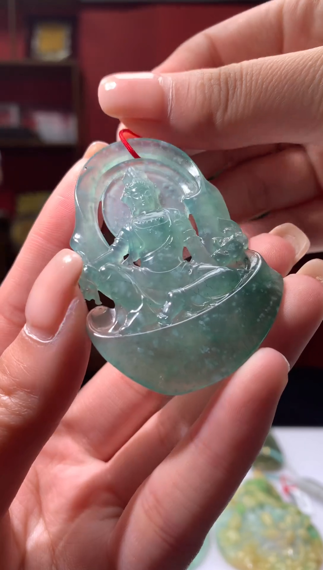 吊坠(不含链)合金翡翠天然翡翠A货23