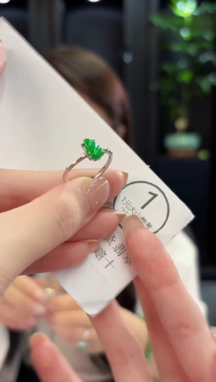 未镶嵌戒指翡翠 缅甸A货/支持复检/一件