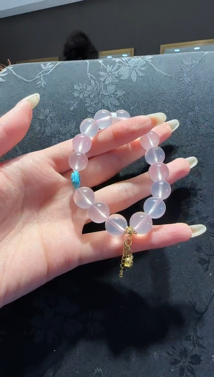 【闪购商品】水晶手串未镶嵌粉水晶手串设计款