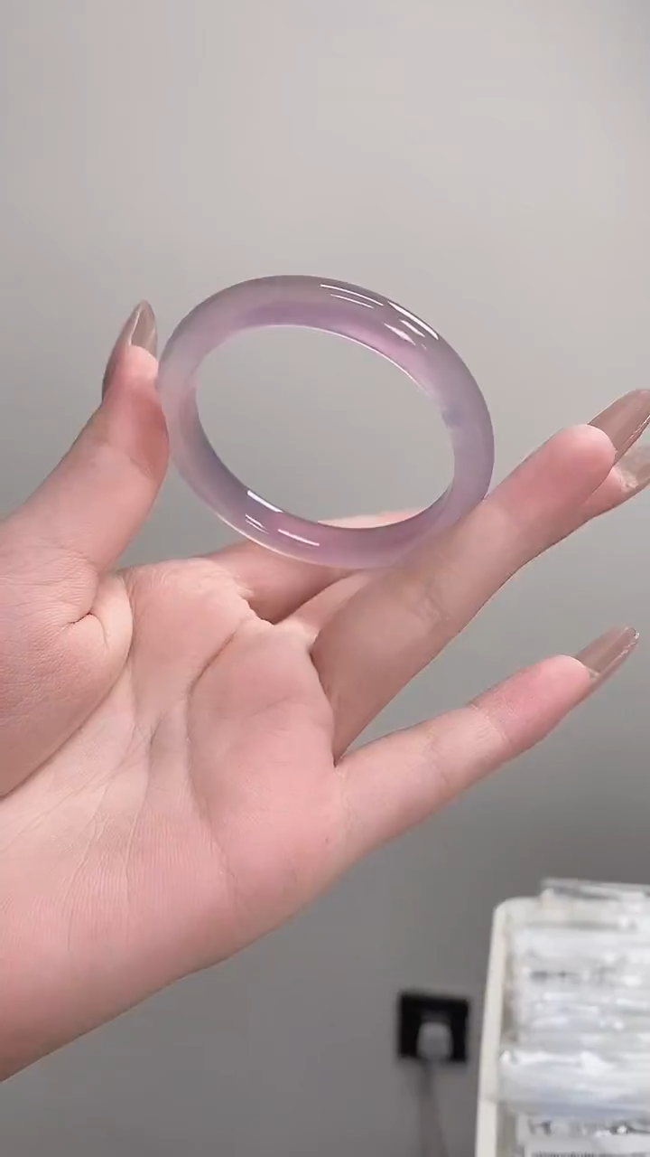 手镯玛瑙/玉髓未镶嵌50紫霞 