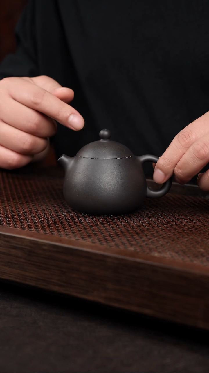 【闪购商品】紫砂茶壶黑料文旦