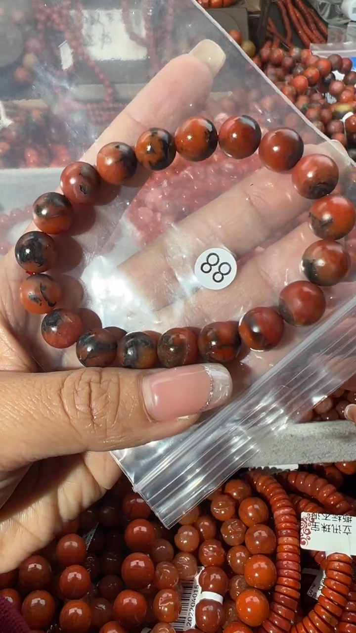 南红玛瑙未镶嵌手串10+