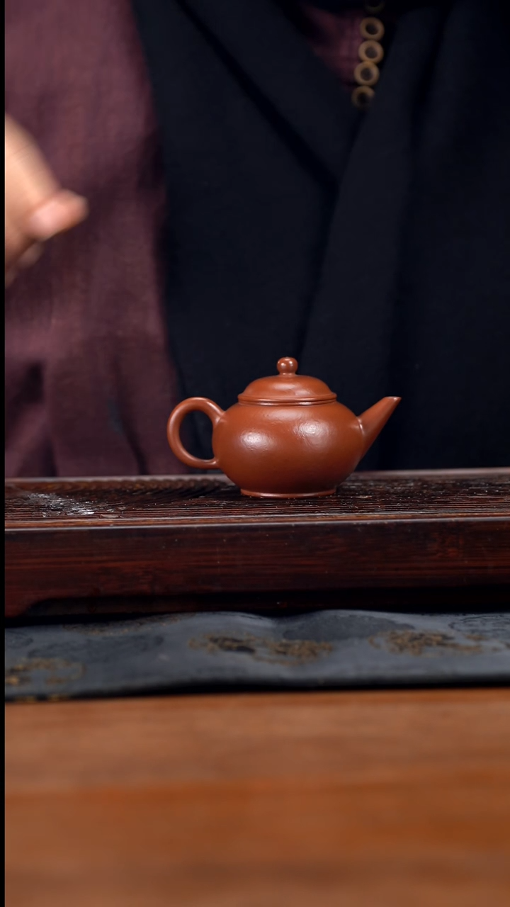 【闪购商品】紫砂茶壶120cc原矿小煤窑朱泥水平37
