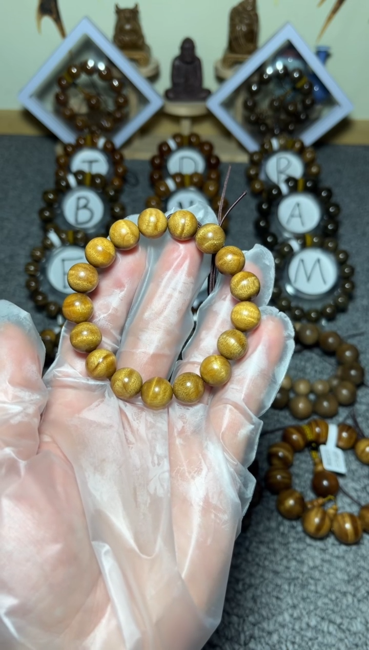 【闪购商品】楠木（金丝楠）手串/手链（情人节礼物）小叶桢楠枯木1.2