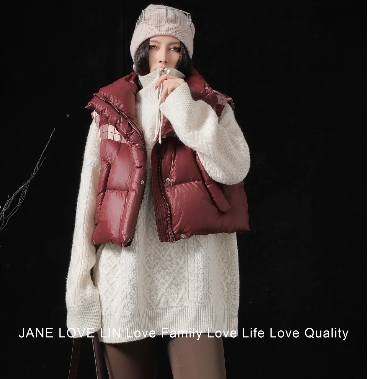 森系休闲风原宿风INS风时尚套装韩版棉服马夹立领