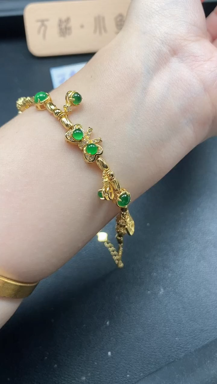 翡翠戒指银S925镶嵌51511-1