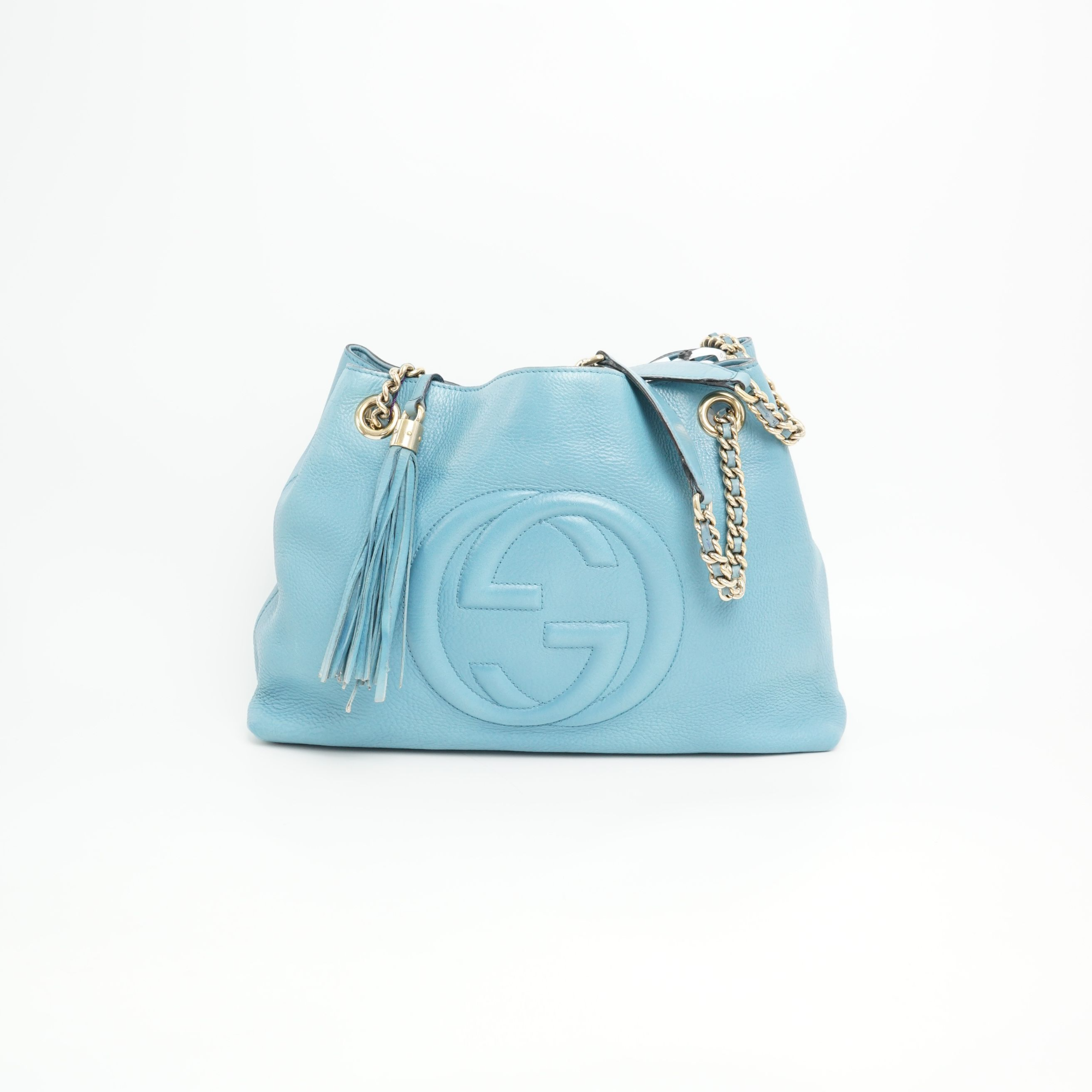 95新 GUCCI/古驰 古驰流苏hobo链条包/DS017889