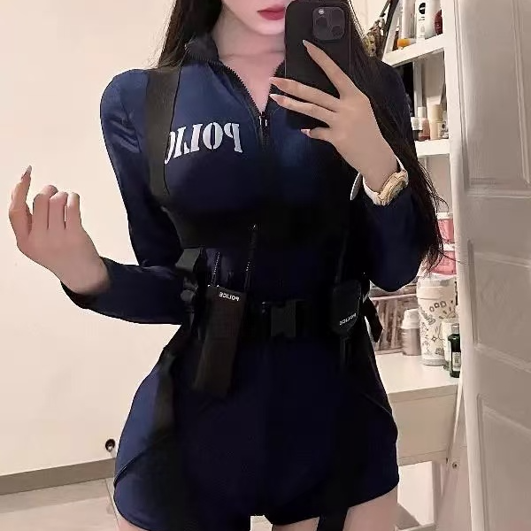 辣妹！兔子cos服朱迪性感衣服万圣节漫展连体衣纯欲制服