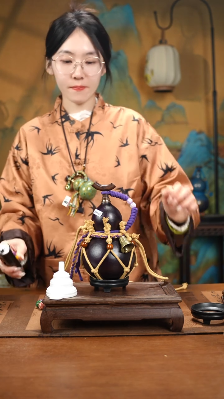 XY103网兜款大漆酒葫芦（现货现发）