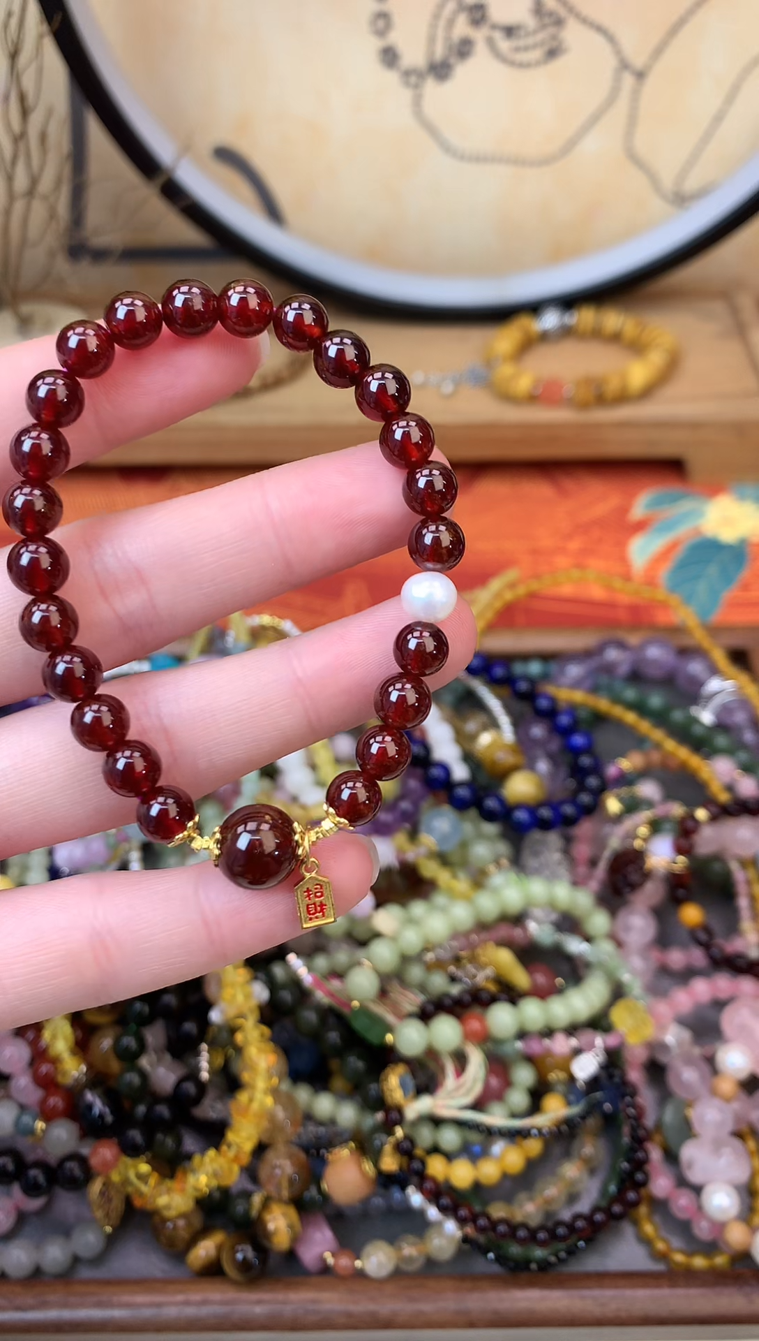 【闪购商品】石榴石（芬达石）手链未镶嵌159