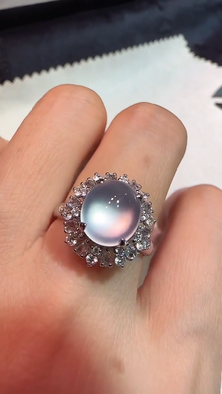 【闪购商品】翡翠戒指18K金镶嵌戒指