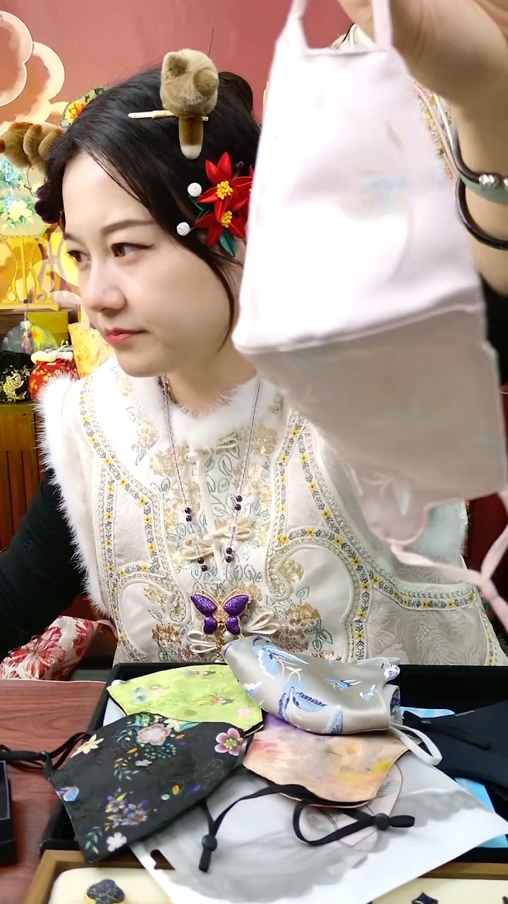 纯铜合金琉璃非遗口罩