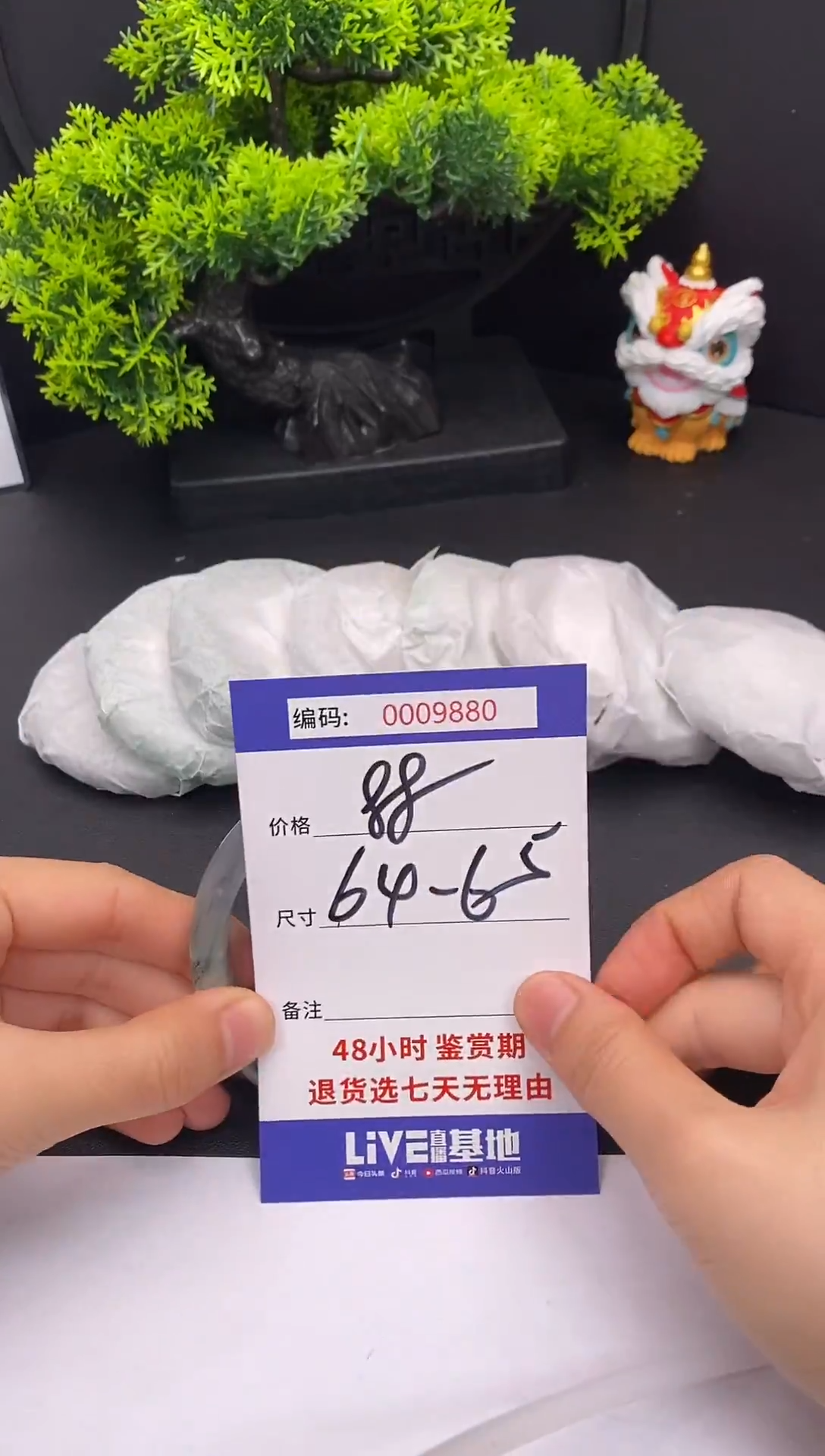 未镶嵌手镯翡翠0009880