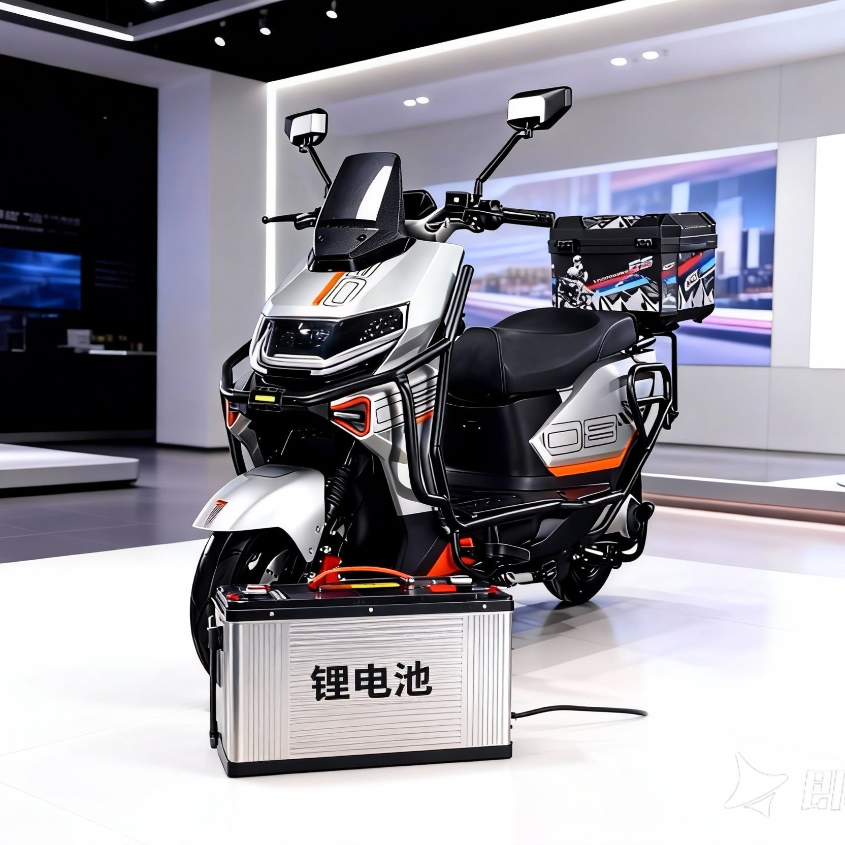 机甲士电动车电池智能高端72V电池铅酸电池锂电池通用版本