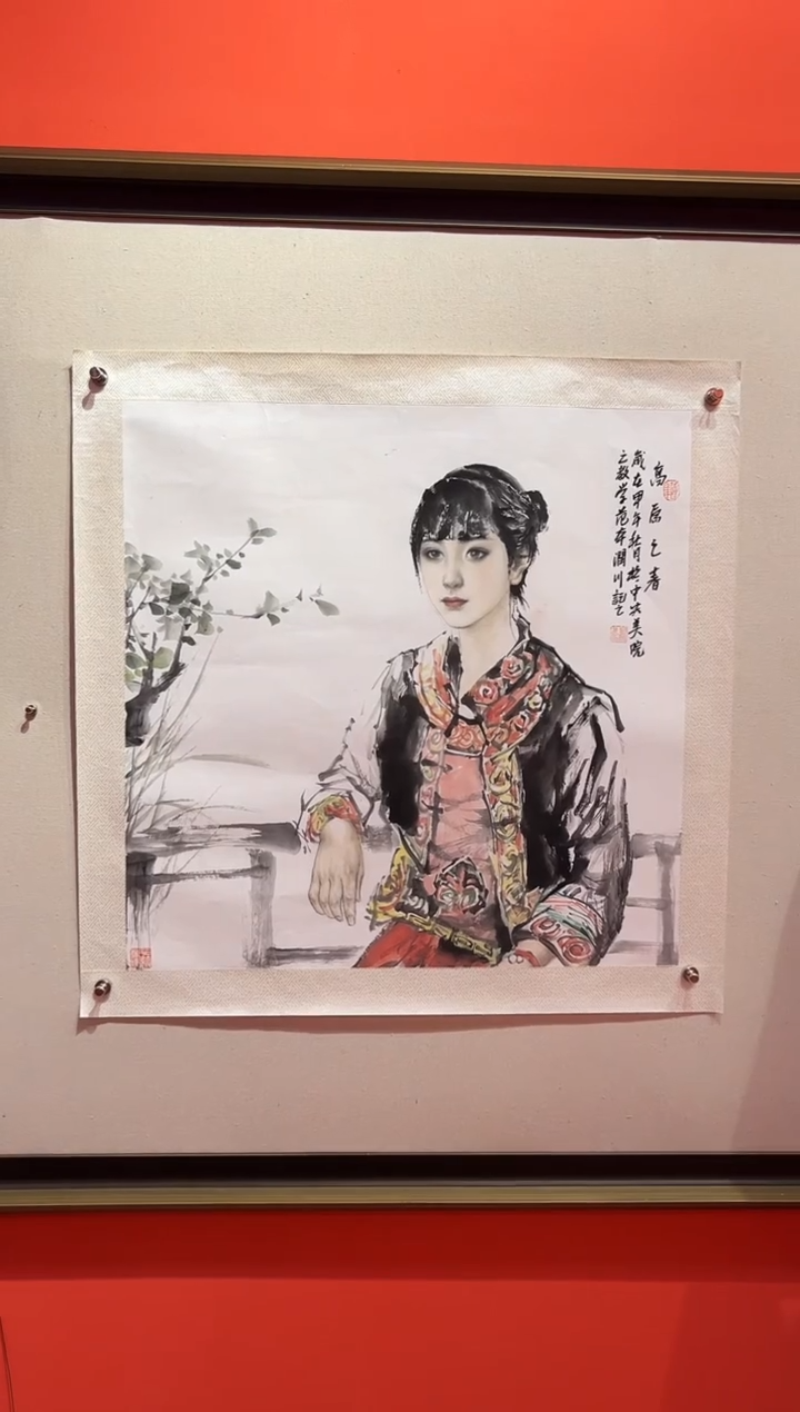 【闪购商品】绘画贺润川- 4平尺-国画作品 红