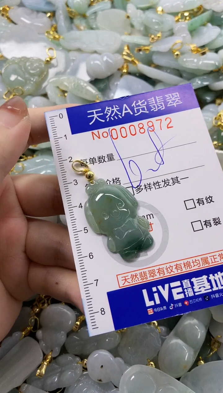 颈饰未镶嵌翡翠天然A货翡翠