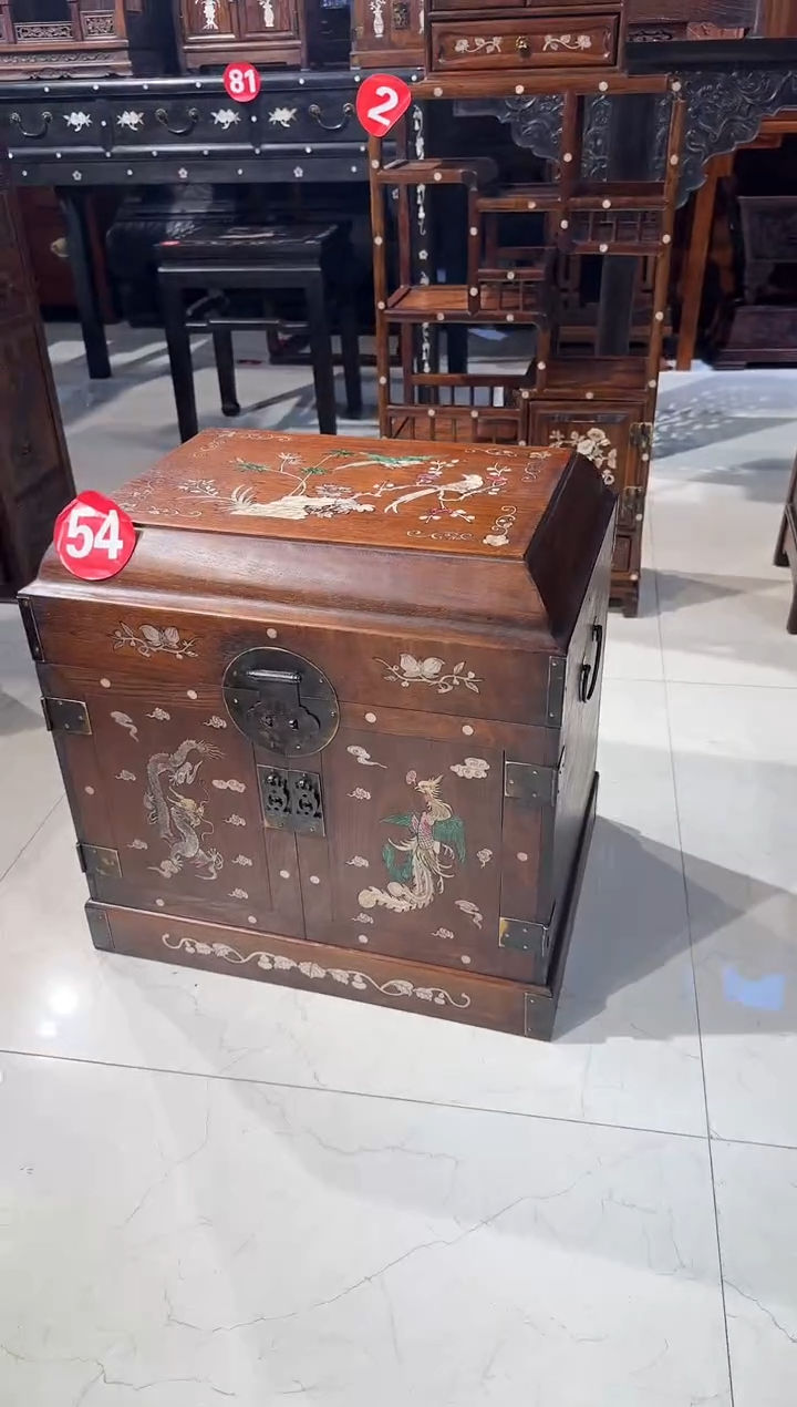 【闪购商品】木木艺缅花鸟踏花枝大官箱1980.888