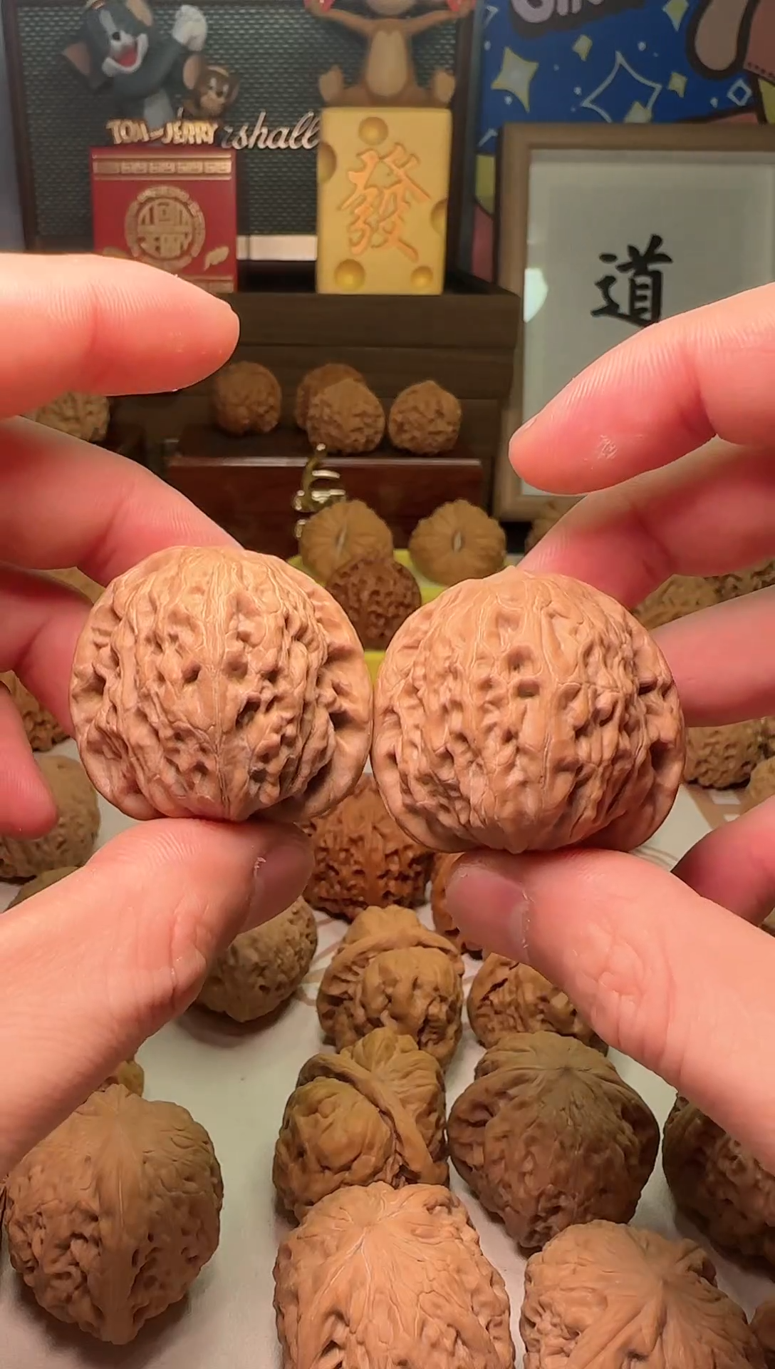 【闪购商品】文玩核桃把件铁锤边39