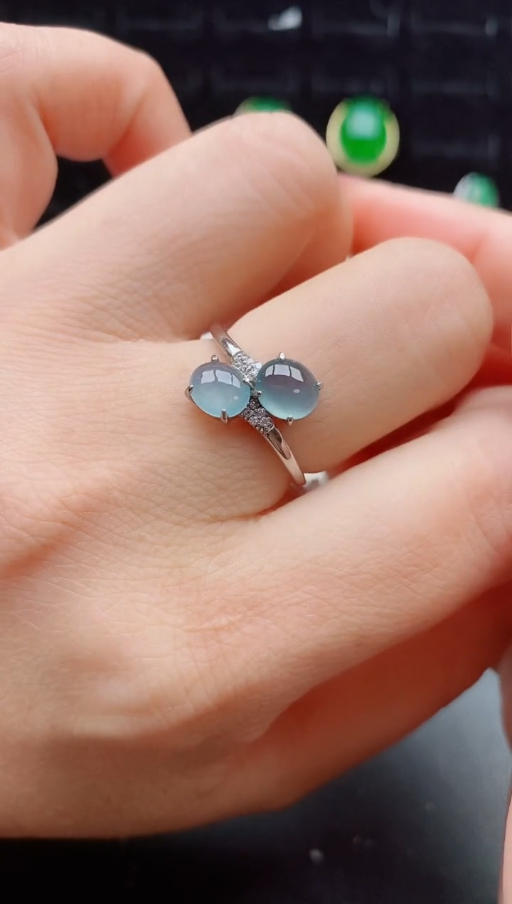 【闪购商品】翡翠戒指银S925镶嵌50805