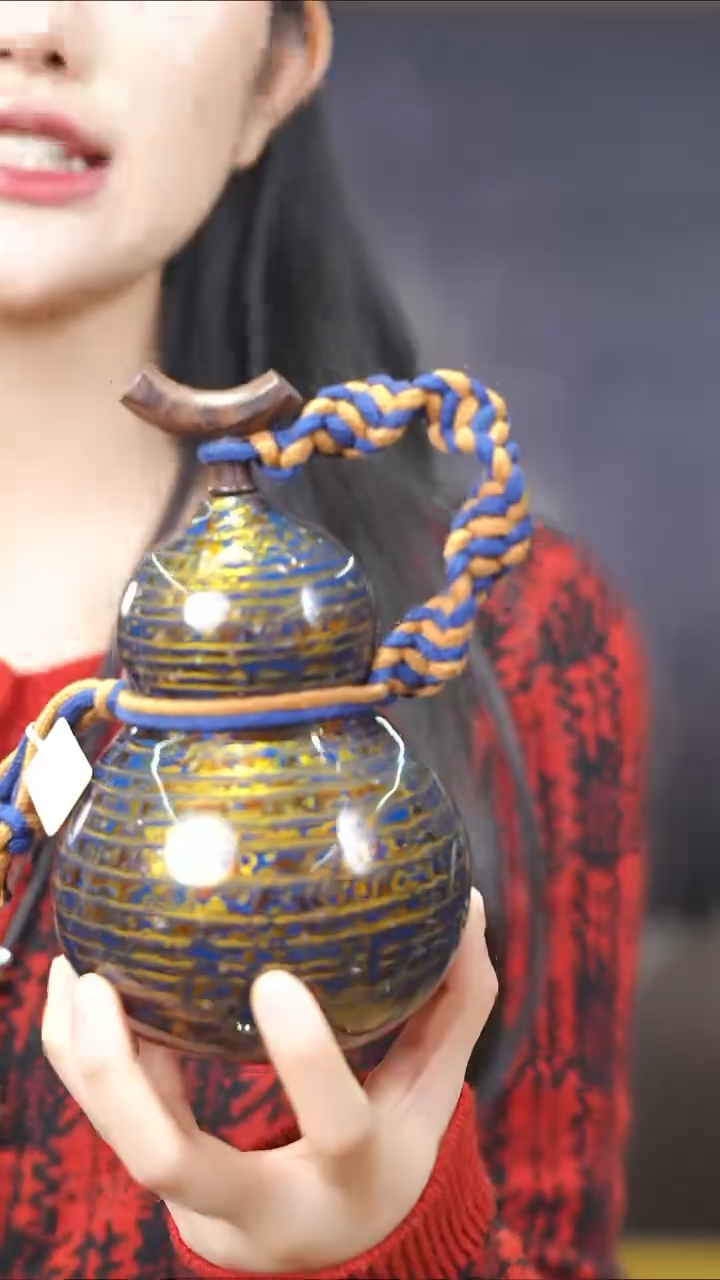 【闪购商品】YY215漆艺酒葫芦不包手串及旋转底座