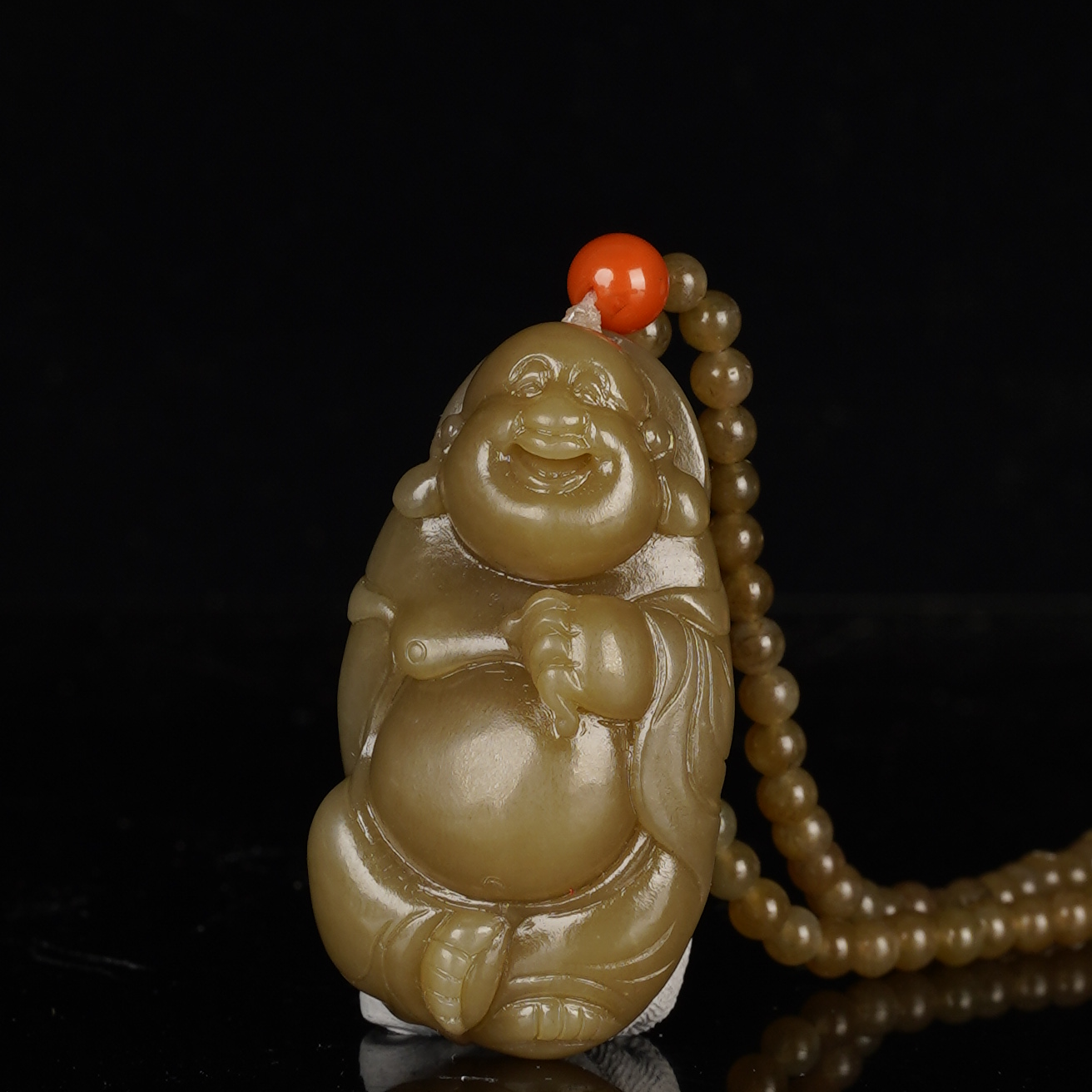 XX03449二十世纪和田玉弥勒挂坠