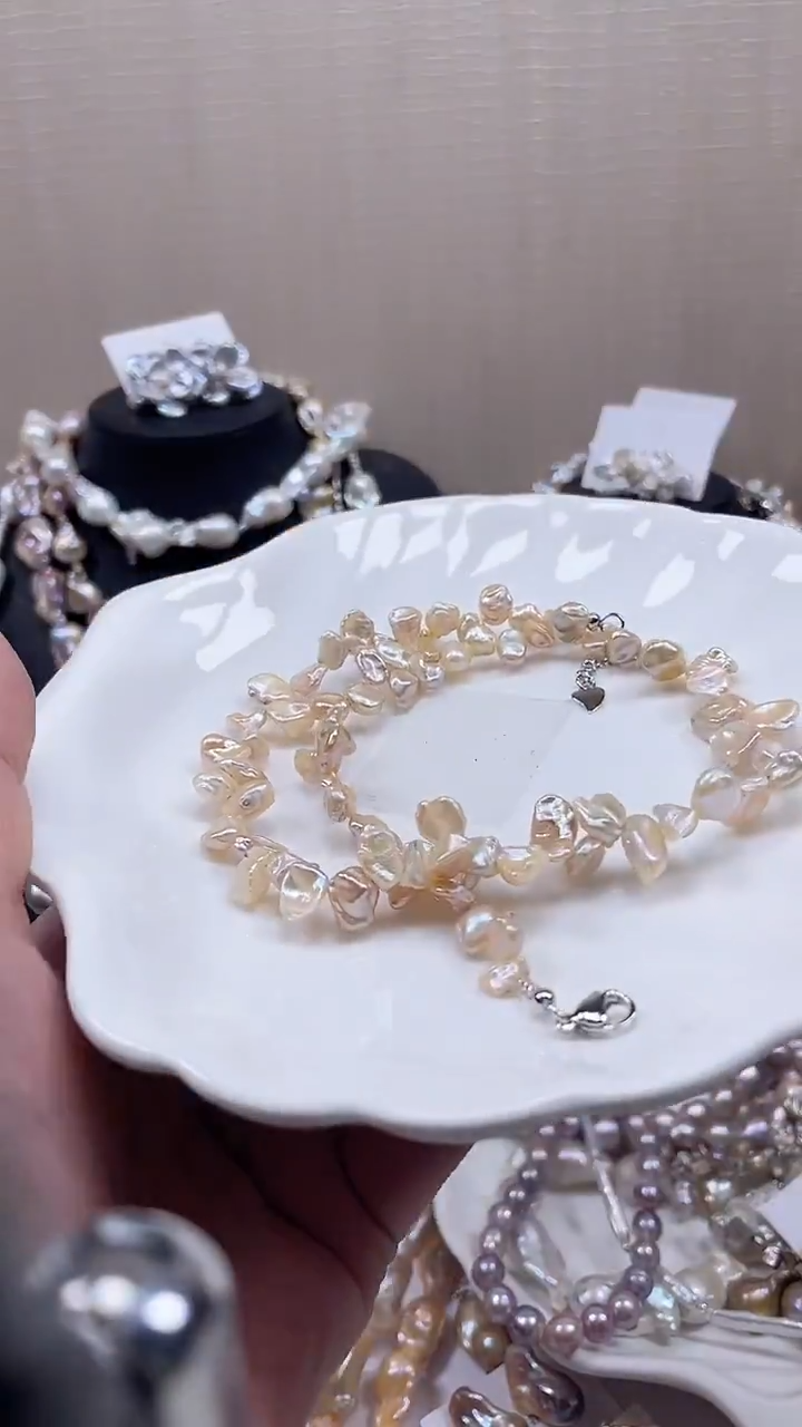 未镶嵌项链淡水珍珠【纯恬饰品】