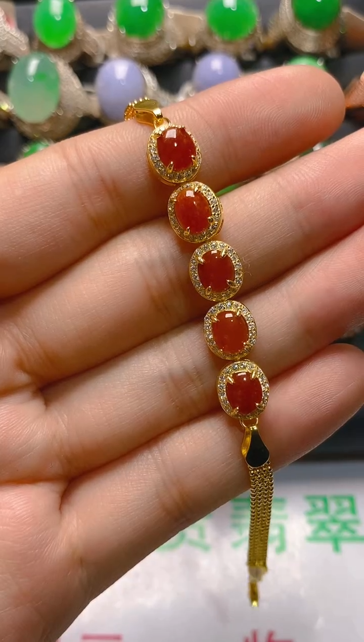 【闪购商品】翡翠耳饰银S925镶嵌天然A货翡翠1