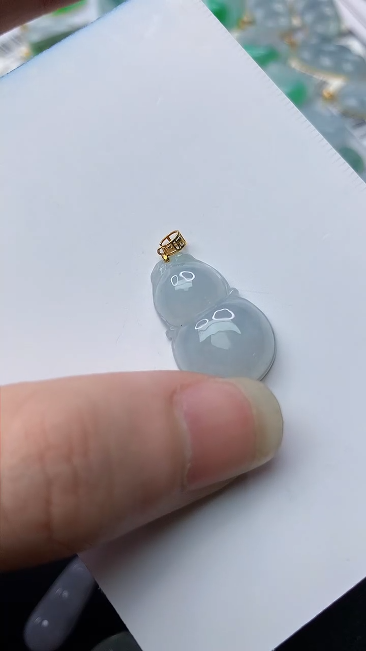 【闪购商品】翡翠颈饰18K金镶嵌79........
