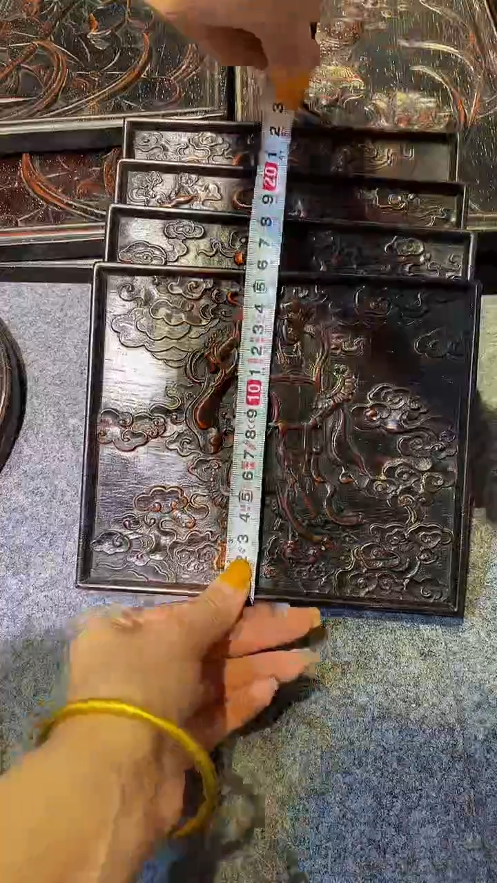 木紫檀雕刻一物一拍