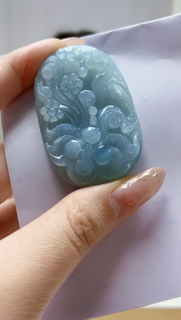 未镶嵌定制翡翠4829jw-毛货挂件29