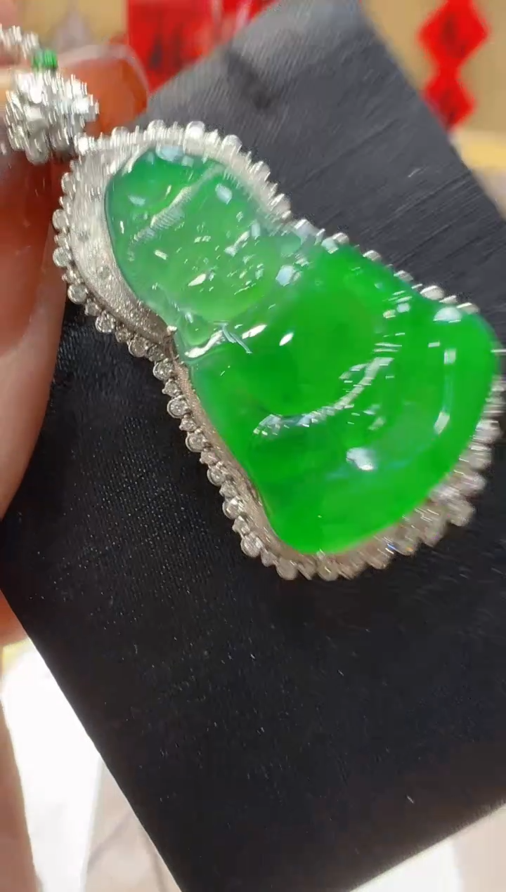 【闪购商品】翡翠吊坠(不含链)18K金镶嵌多样性团购发一件