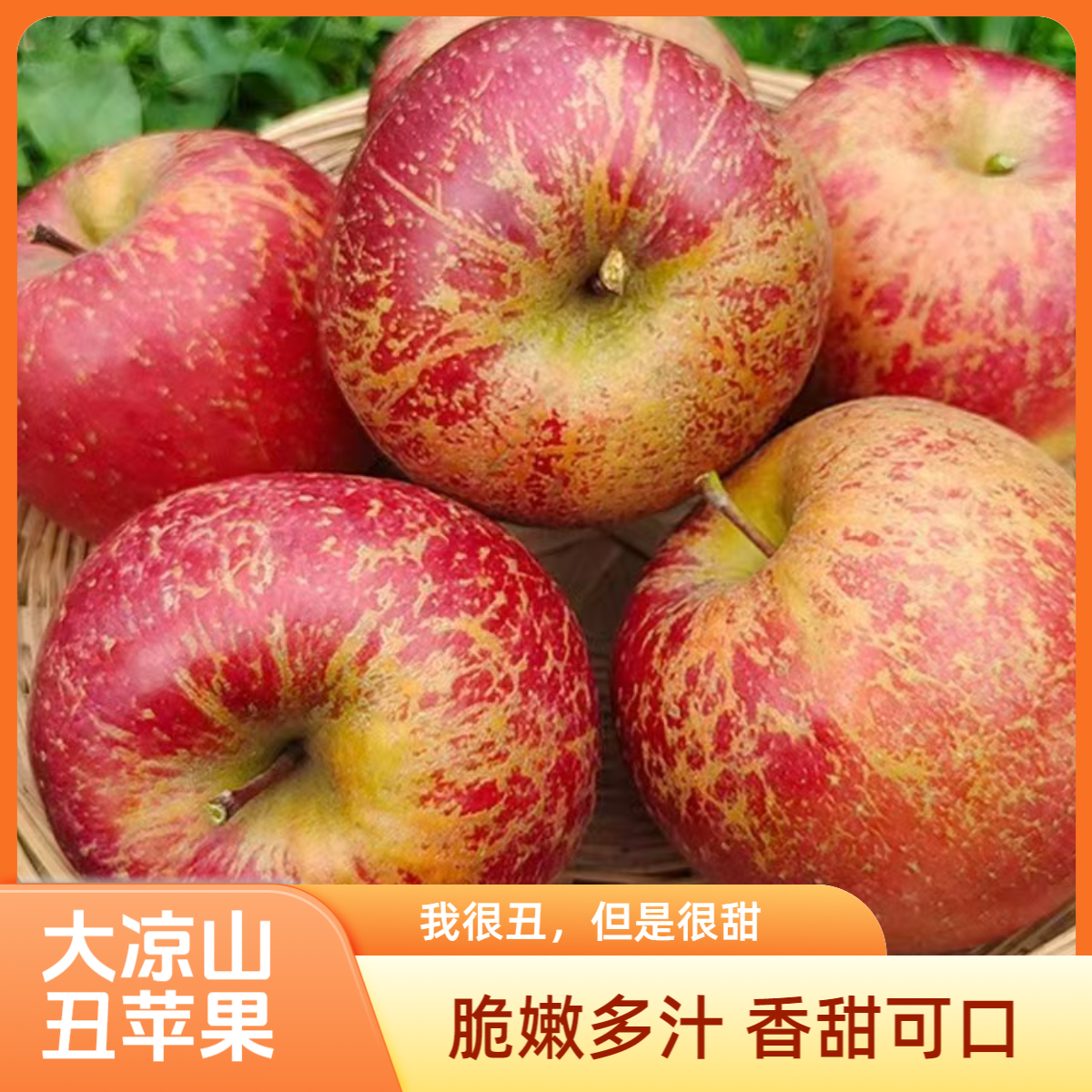 5斤苹果【大凉山冰糖心丑苹果】当季新鲜脆甜多汁现摘产地直发水果