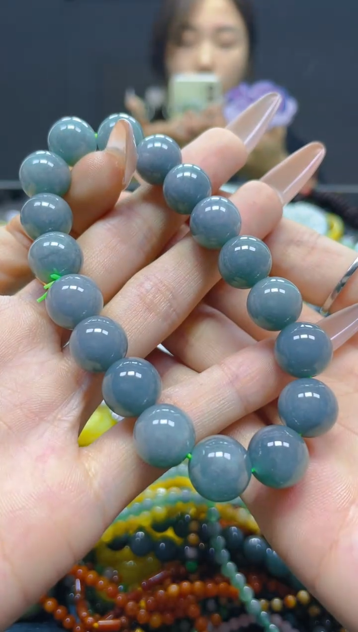 翡翠未镶嵌颈饰11MM/M/翡翠A货，一件也是批发价