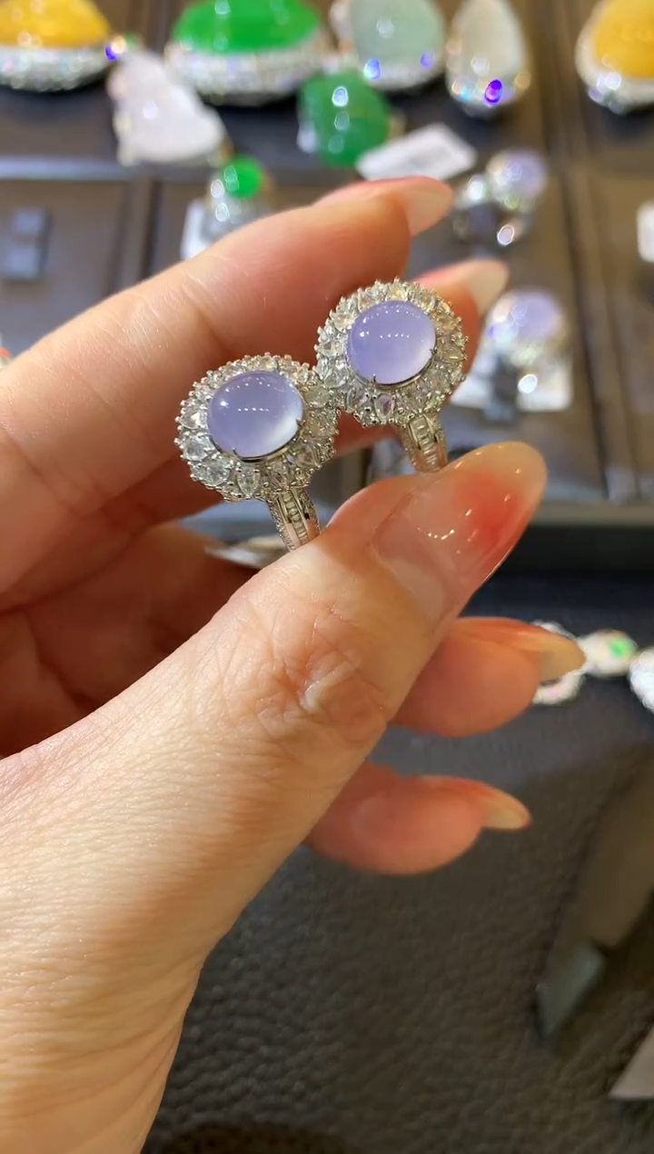 【闪购商品】翡翠戒指18K金镶嵌C5   多样性发货一件