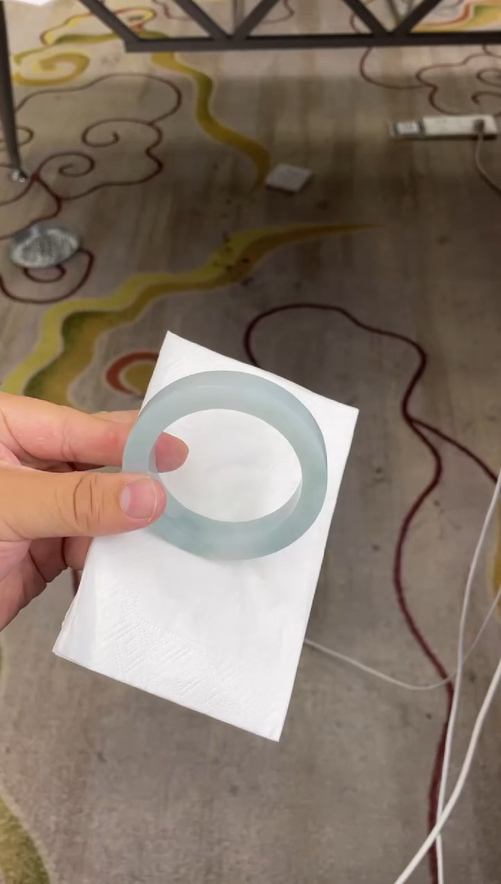 未镶嵌手镯定制翡翠我**静手镯DDJ发一件