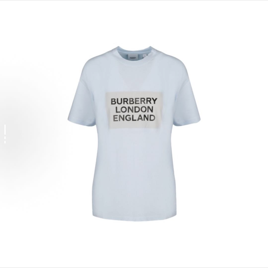 未使用 BURBERRY/博柏利 徽标印花棉质短袖T恤女款8026475