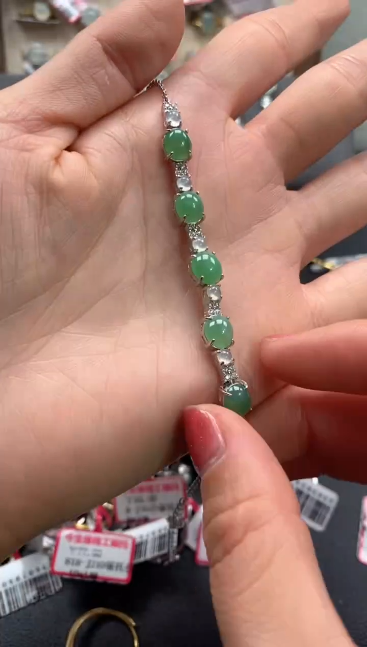 【闪购商品】翡翠戒指银S925镶嵌11111111111111  6