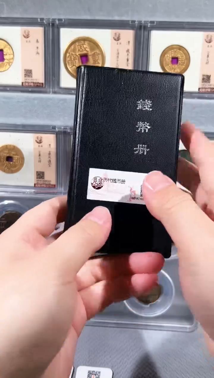 铜带评级历代钱币册共12枚