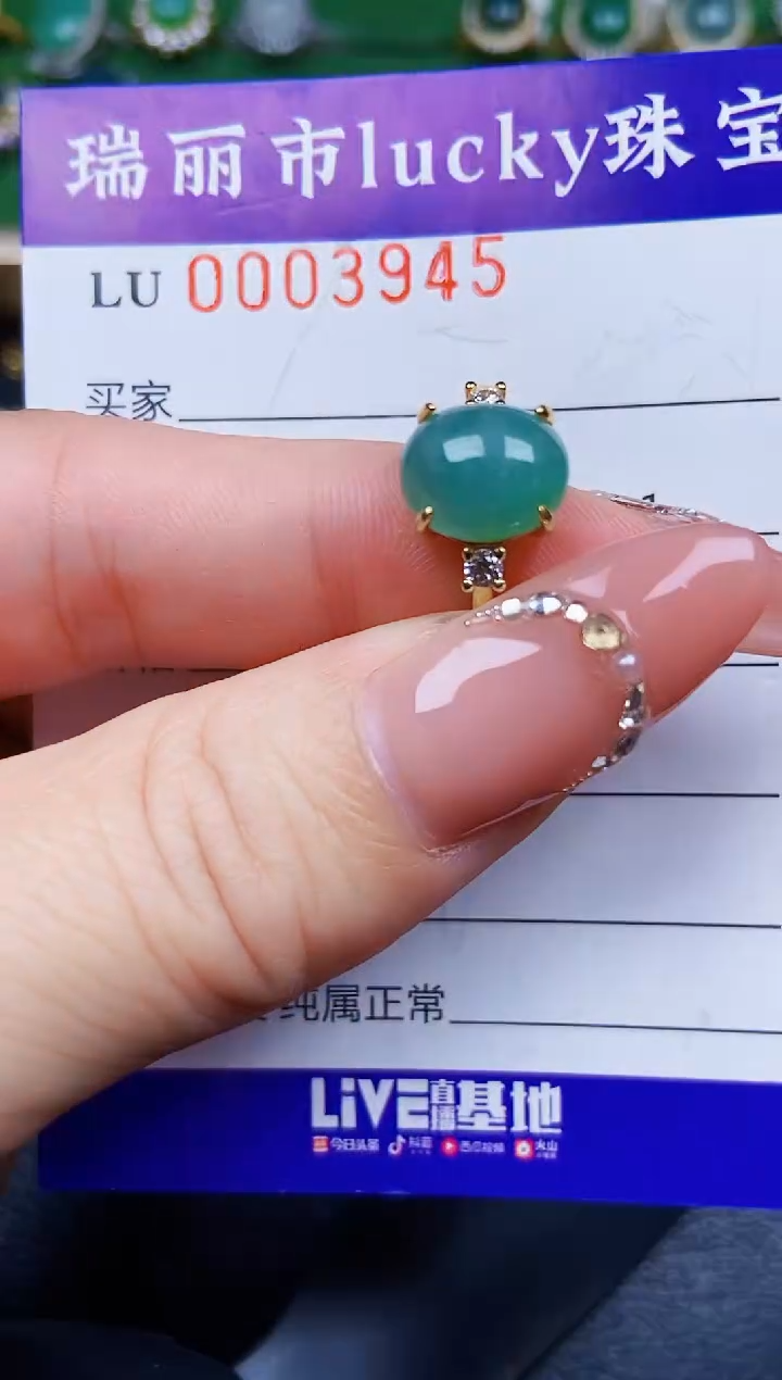 【闪购商品】翡翠颈饰银S925镶嵌3945
