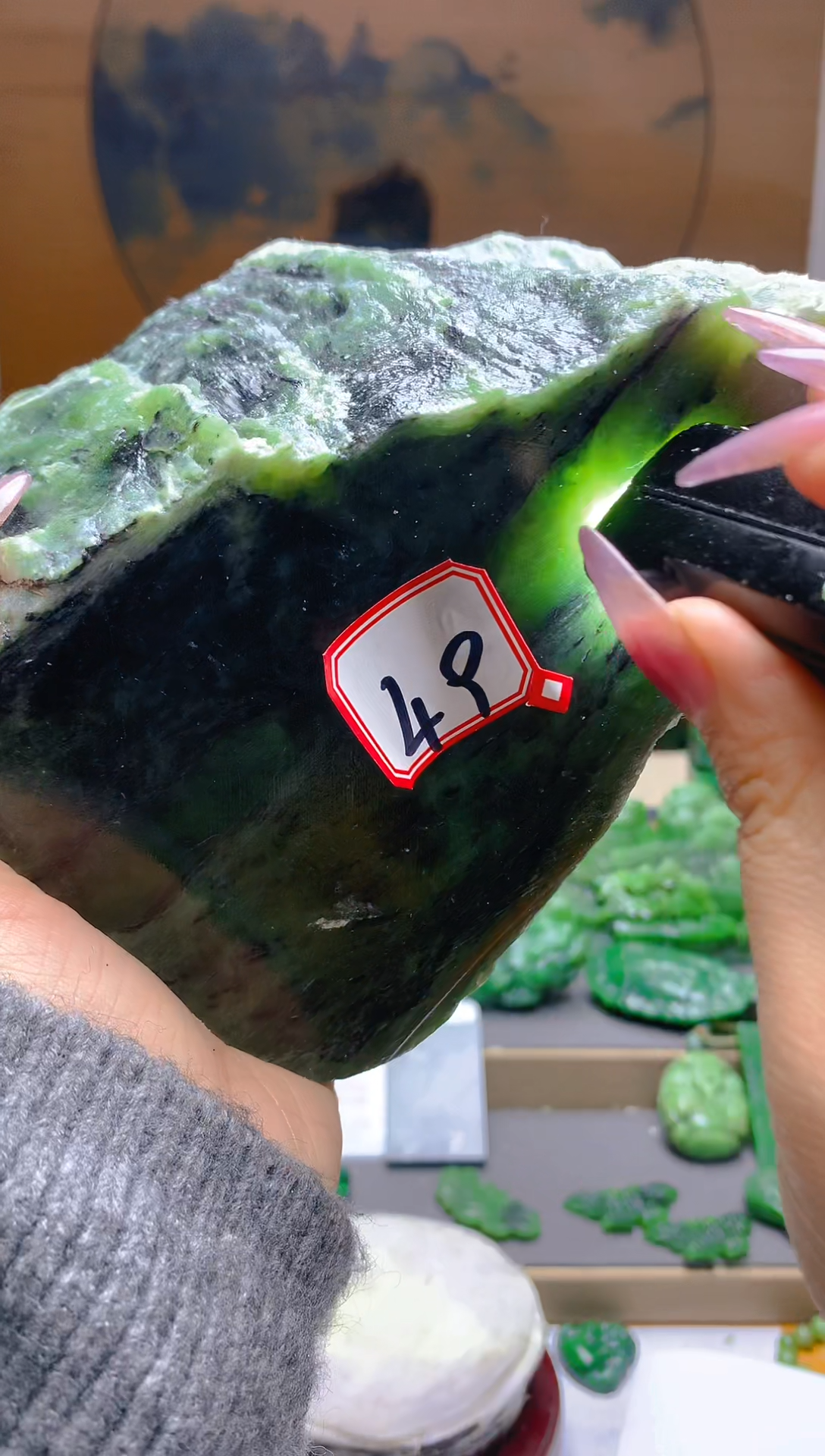 【闪购商品】和田玉（碧玉）珠宝半成品未镶嵌1